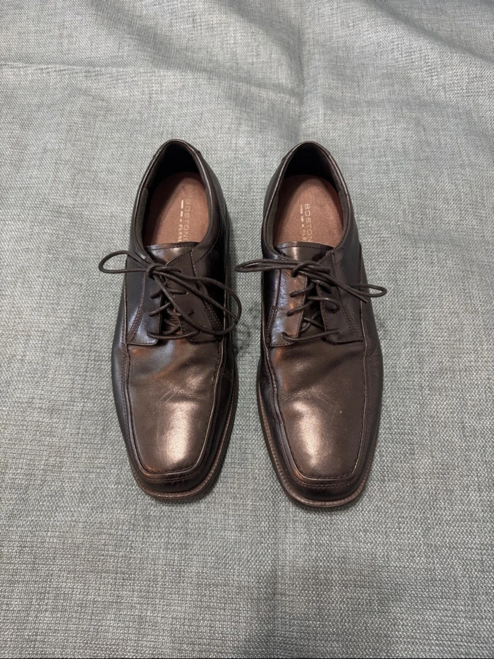 Bostonian Shoes 12 Leather Lace-Up Oxfords Men's classic Black 25885